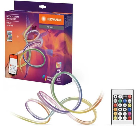 Изображение товара Умная герметичная светодиодная RGB лента LEDVANCE SMART+ 5 м, с пультом управления 4099854369858