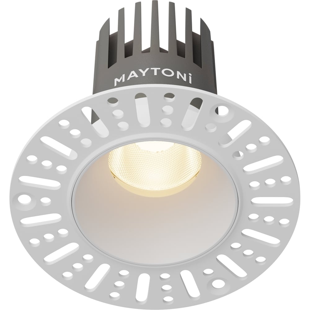 Изображение товара Встраиваемый светильник Maytoni DL119-10W-3K-TRS-W современный круглый LED
