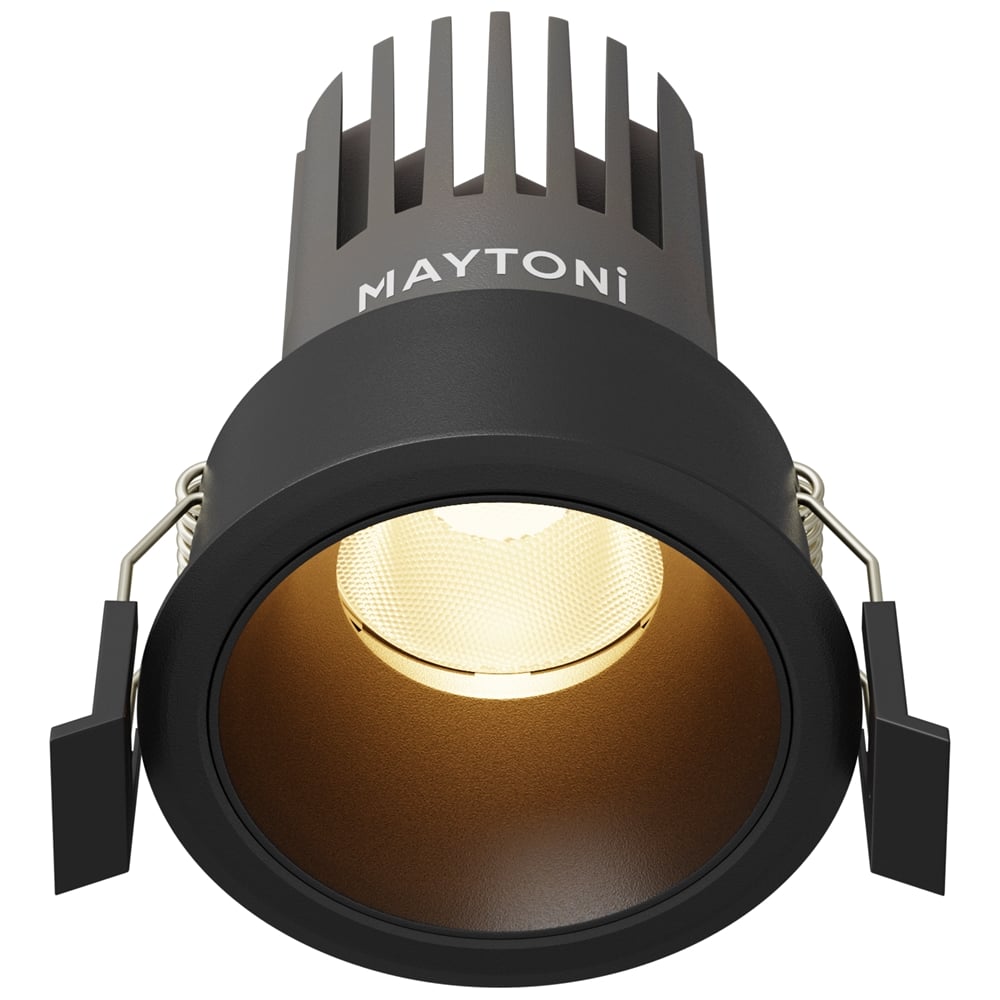 Изображение товара Встраиваемый светильник Maytoni DL115-10W-3K-B современный с теплым белым светом