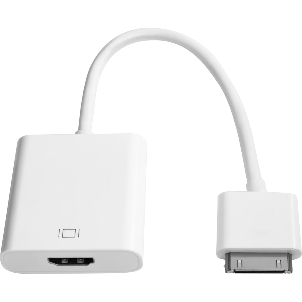 Изображение товара HDMI-адаптер OXION ADP004 для iPhone 4/4S, 30 pin(M)-HDMI(F), 15см, белый, арт. OX-ADP004WH