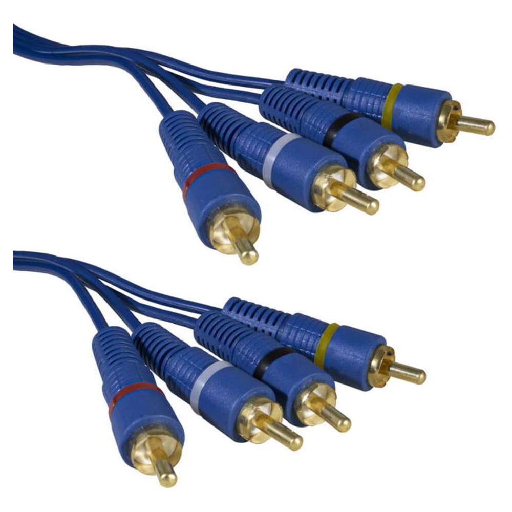 Изображение товара Кабель RCA 4хRCA вилка/вилка 3 метра синий RUICHI 113671