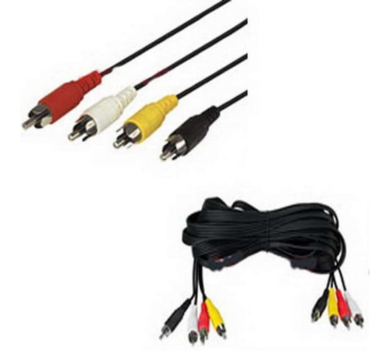 Изображение товара Аудио/видео шнур RUICHI 4 RCA - 4 RCA B 7m 113669