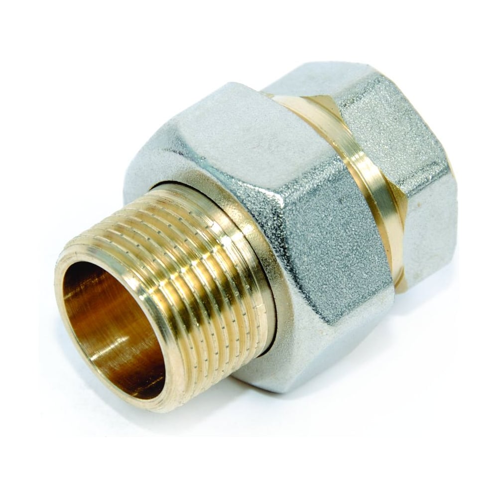 Изображение товара Американка прямая SMT 1/2" никель желтый 727ORNY6604 для водопровода