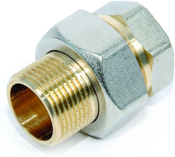 Изображение товара Американка прямая SMT 1/2" (никель желтый) 727ORNY6604