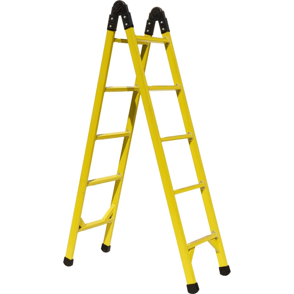 Изображение товара Диэлектрическая стеклопластиковая лестница трансформер ООО Луч ЛСП-2х2,5ТС-Ф55П профессиональная