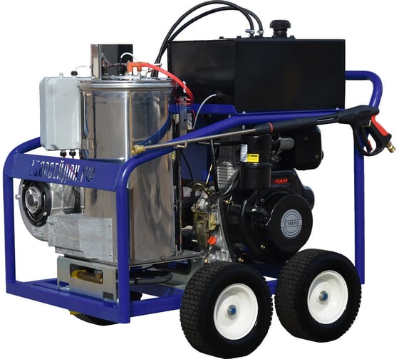 Изображение товара Гидродинамическая машина с подогревом Посейдон 12 л.с., 220 бар, 15 л/мин с котлом нагрева воды, насос D12-220-15-ITL-Th-Gun