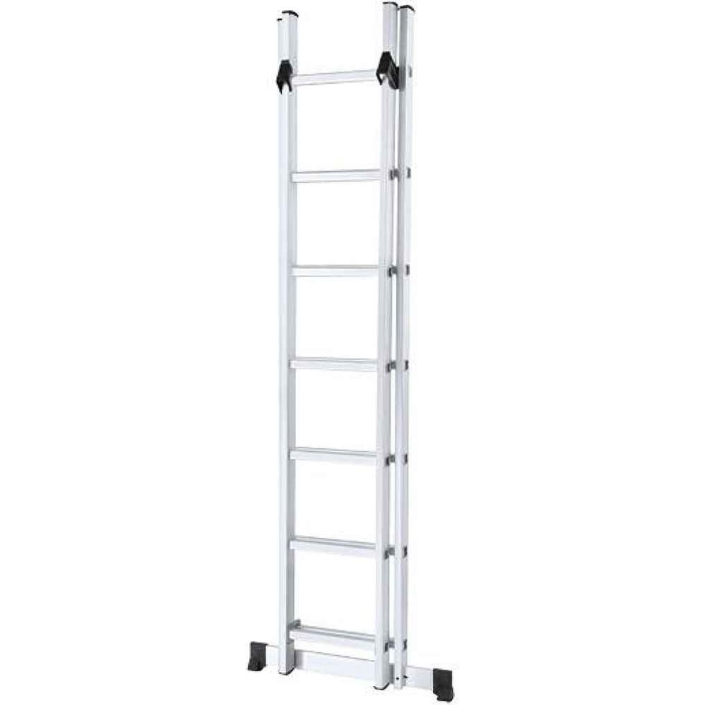 Изображение товара Двухсекционная алюминиевая лестница-стремянка Сорокин 6м полупрофессиональная