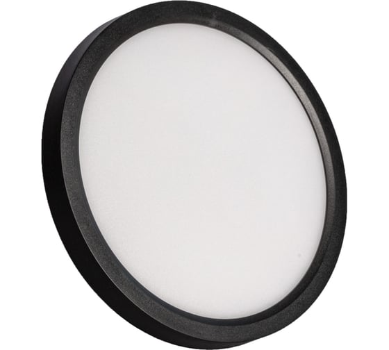 Изображение товара Настенно-потолочный LED светильник КОСМОС SLIM BLACK 24Вт 4500K 1620Лм 230x25мм KSlim24w_B4500K