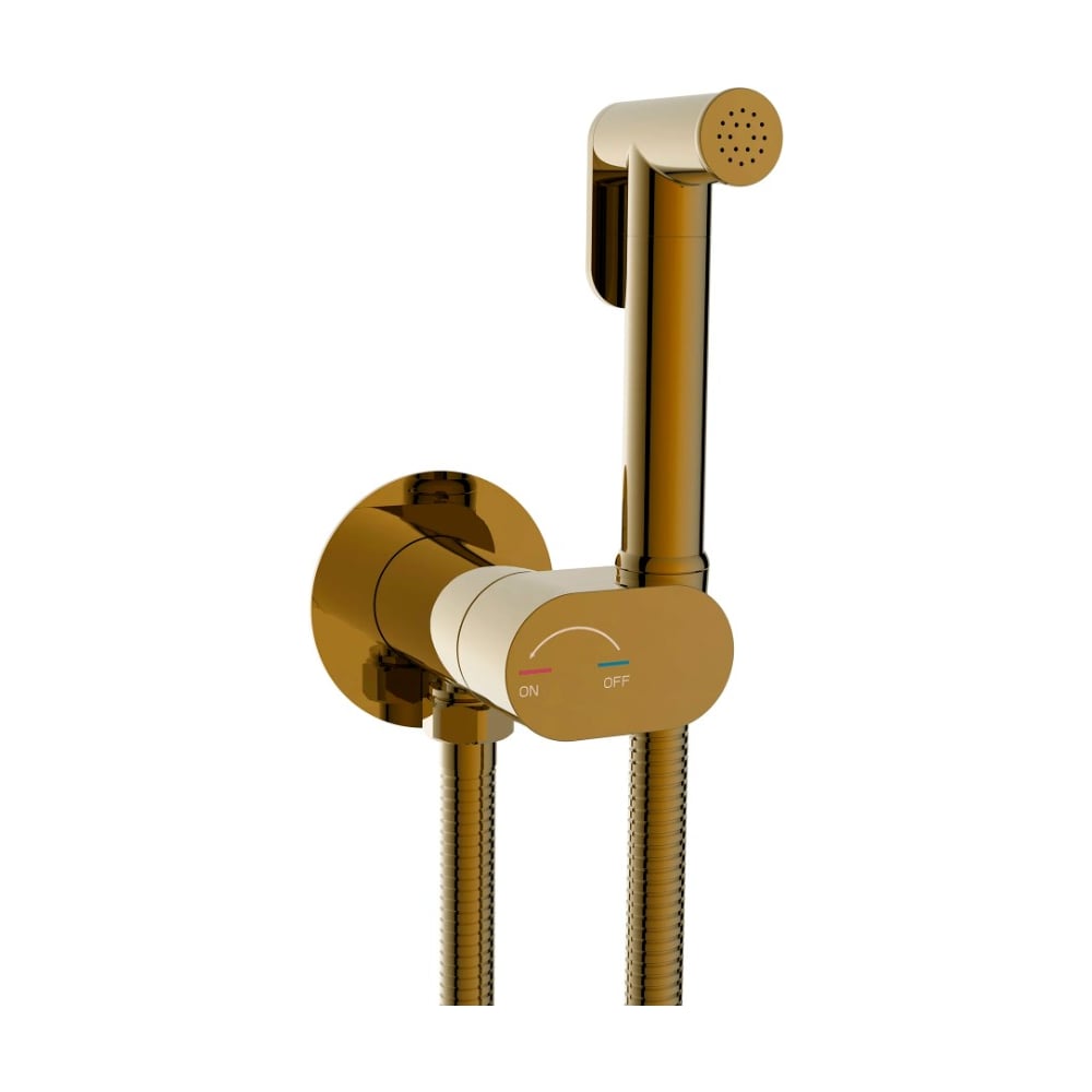 Изображение товара Гигиенический душ River HIGI R01 BR бронза настенный однорычажный с кнопкой подачи воды