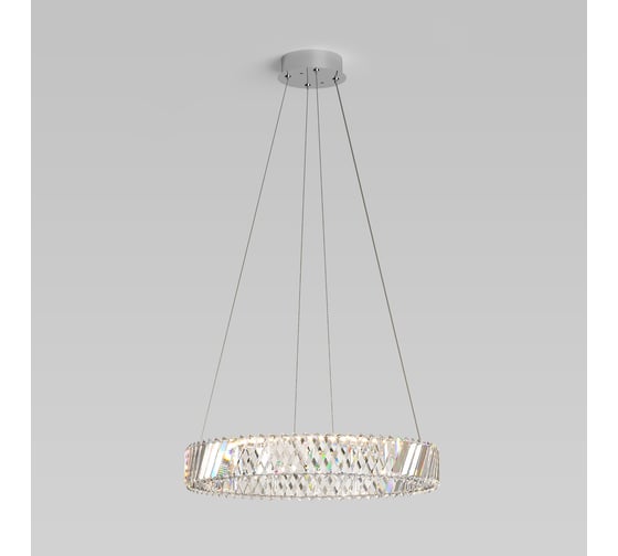 Изображение товара Подвесной светильник с хрусталем Eurosvet Solis 101004 LED никель/хрусталь a071451