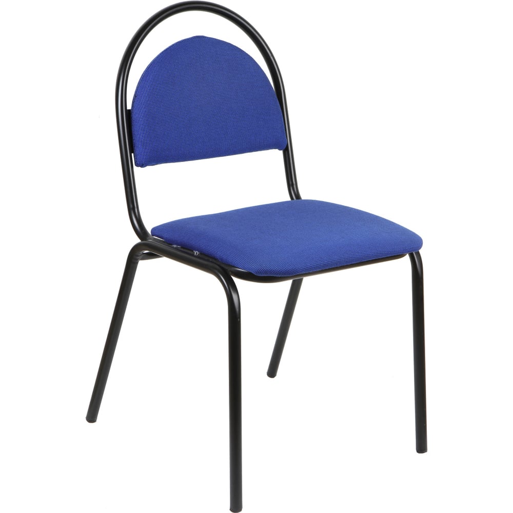 Изображение товара Стул Фабрикант Стандарт современный с синей тканью и металлическим каркасом