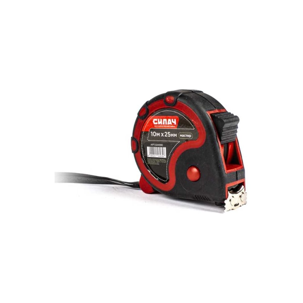 Изображение товара Рулетка СИЛАЧ Мастер 10м х 25мм магнитная для точных измерений
