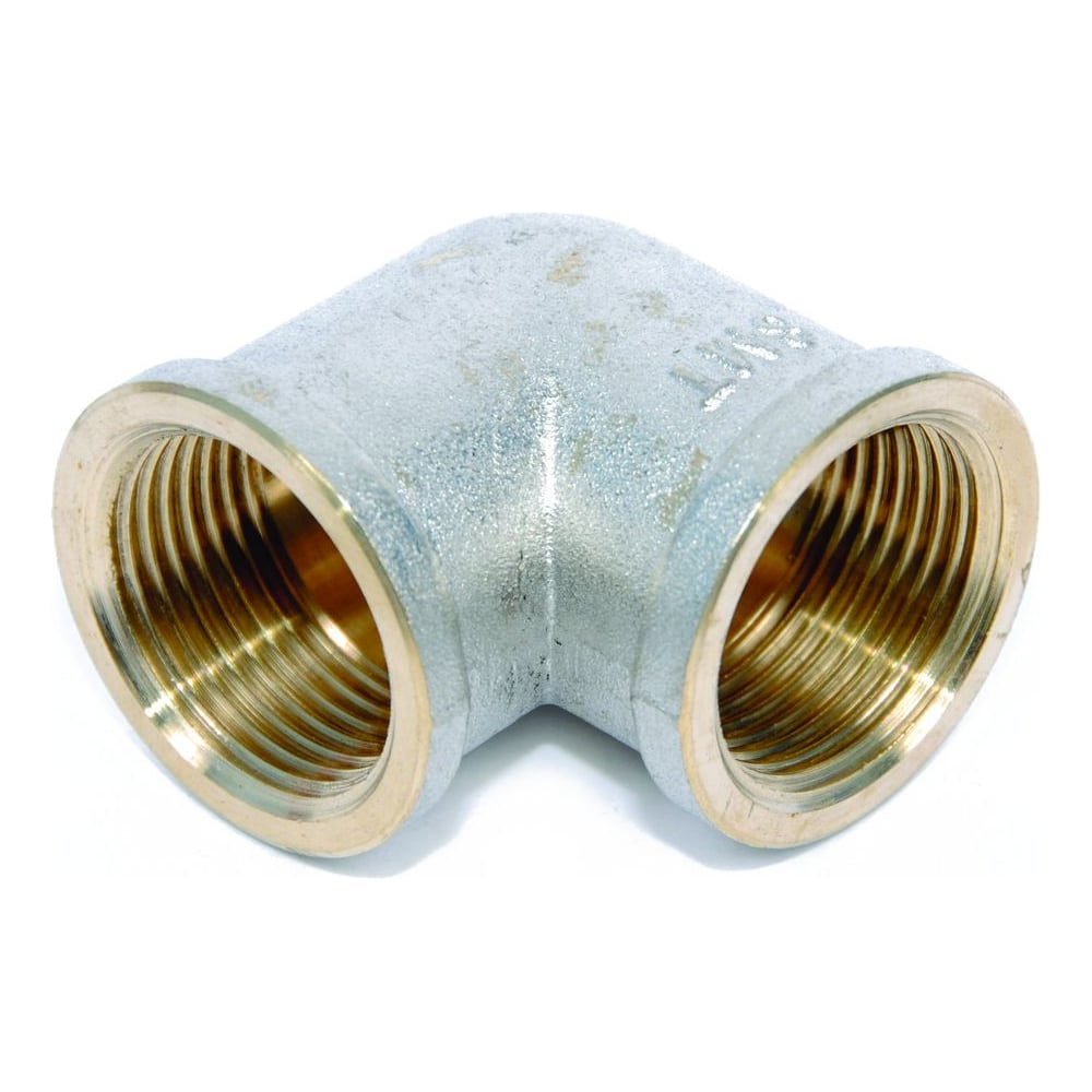 Изображение товара Угольник SMT ВР-ВР 1 701NY6610 для труб никелированная латунь 90 градусов