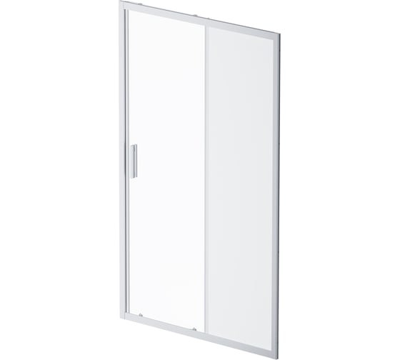 Изображение товара Душевая дверь AM.P Gem Solo 120x195, стекло матовое, профиль матовый хром W90G-120-1-195MM