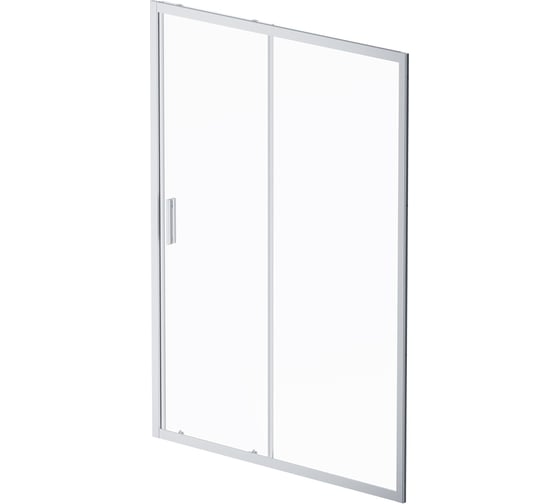 Изображение товара Душевая дверь AM.P Gem Solo 140x195, стекло прозрачное, профиль матовый хром W90G-140-1-195MT