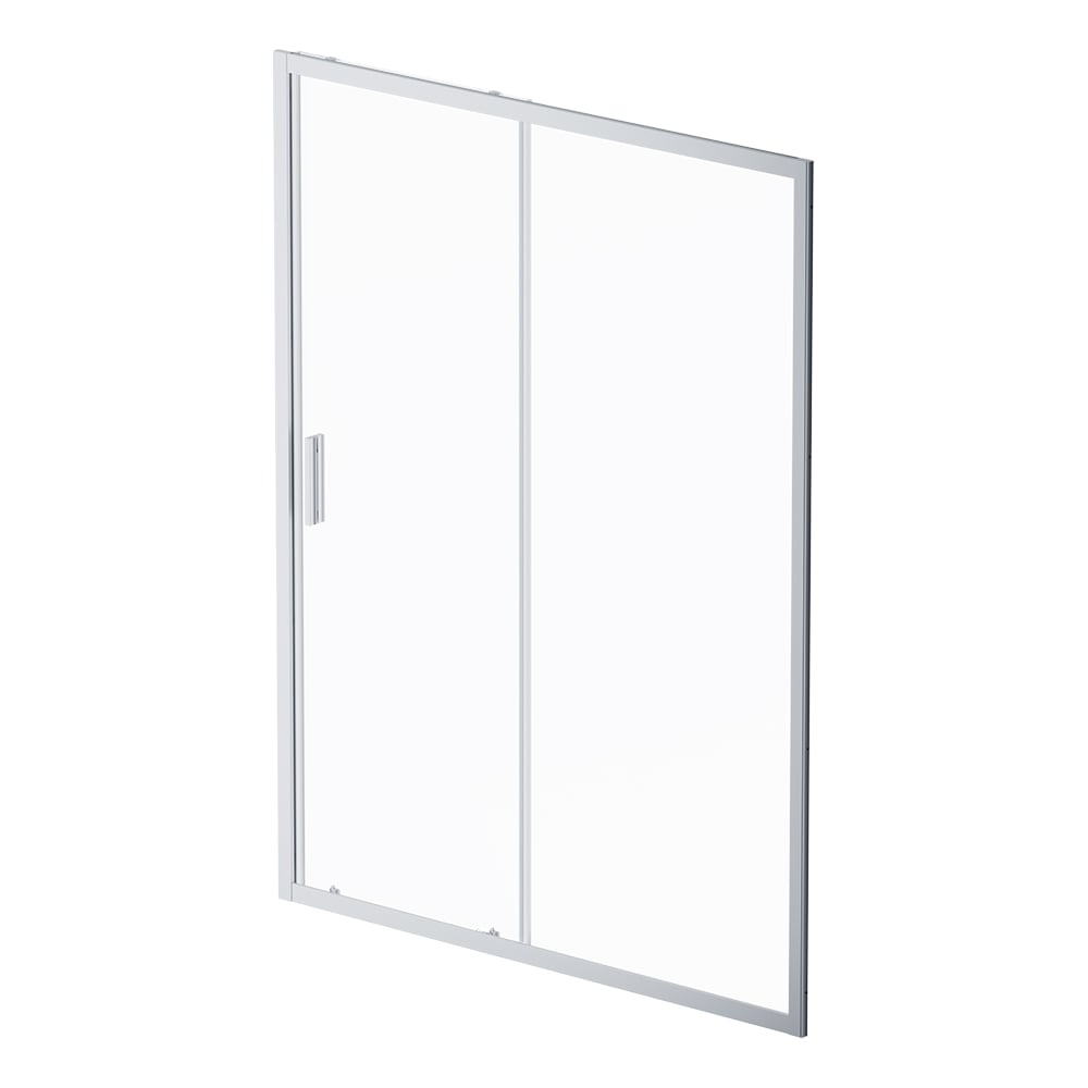 Изображение товара Душевая дверь AM.P Gem Solo 150x195 стекло прозрачное профиль хром матовый