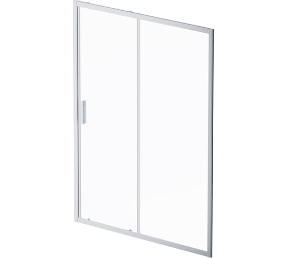 Изображение товара Душевая дверь AM.P Gem Solo 150x195, стекло прозрачное, профиль матовый хром W90G-150-1-195MT