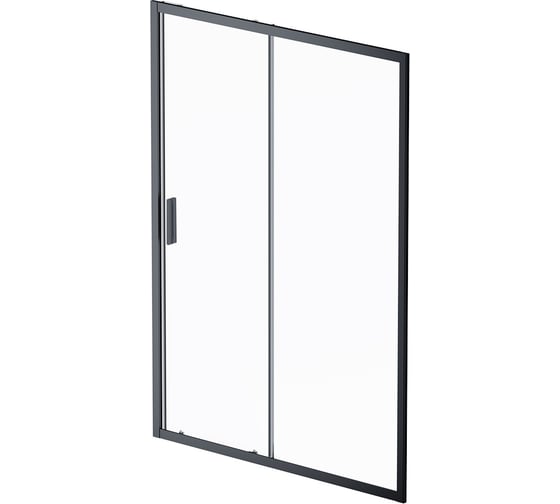 Изображение товара Душевая дверь AM.PM Gem Solo 140x195, стекло прозрачное, профиль черный матовый W90G-140-1-195BT