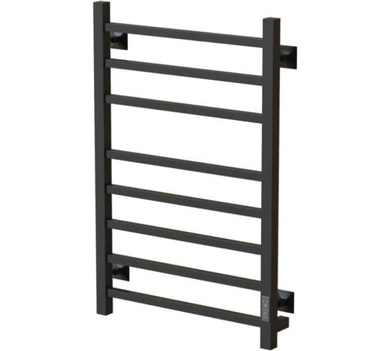 Изображение товара Полотенцесушитель MIXLINE FORTUNE 80х50, таймер, 425 Вт, 8 перекладин, электрический, графит 557656