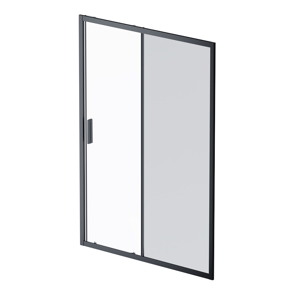 Изображение товара Душевая дверь AM.PM Gem Solo 140x195 стекло тонированное черный профиль