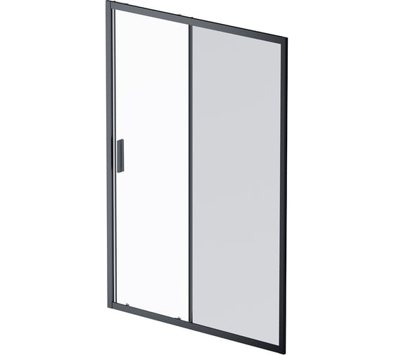 Изображение товара Душевая дверь AM.PM Gem Solo 140x195, стекло тонированное, профиль черный матовый W90G-140-1-195BG