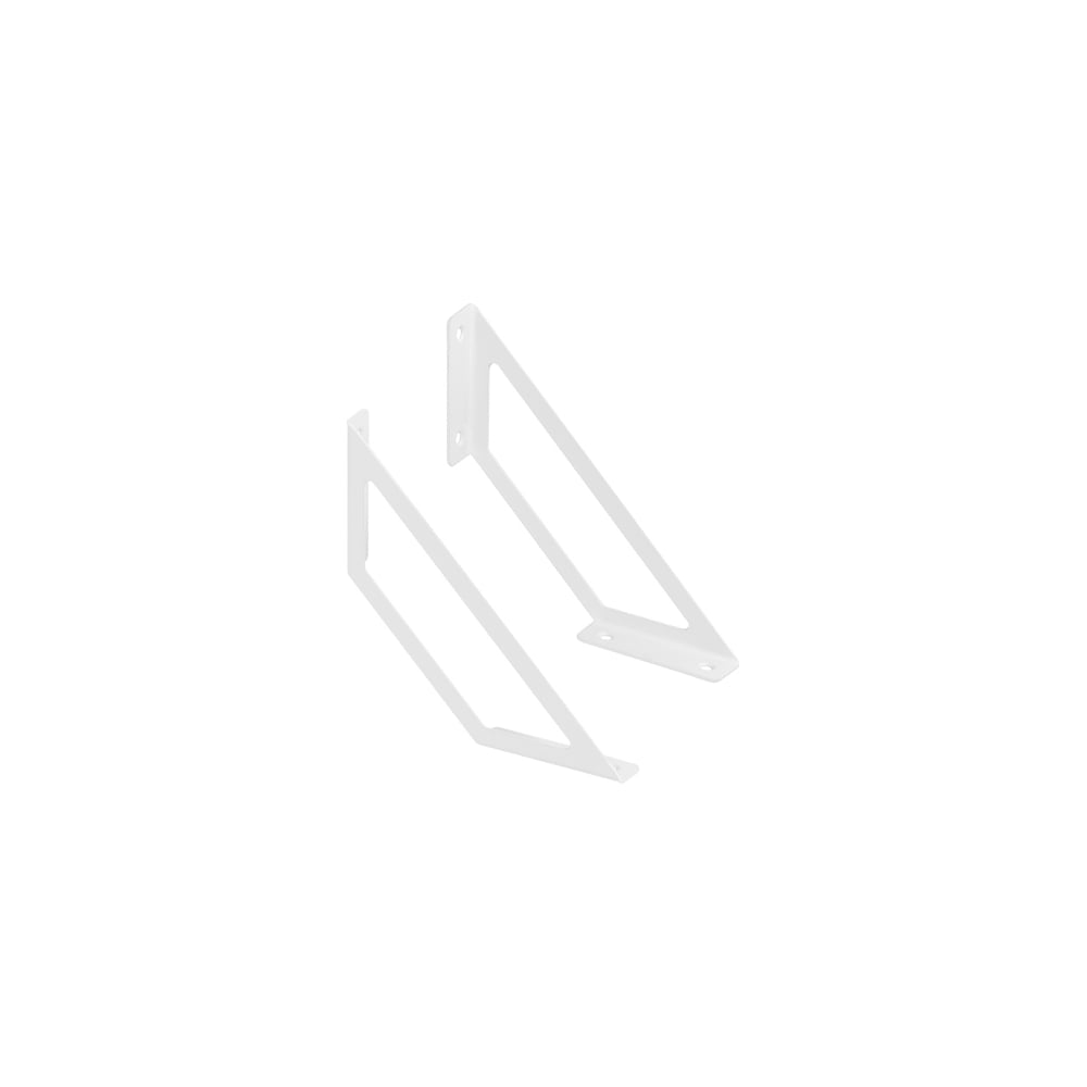 Изображение товара Кронштейн DOMART FLAT 190 мод 3 белый для стеклянных полок комплект 2 шт