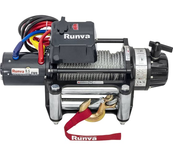 Изображение товара Автомобильная электрическая лебёдка RUNVA 12V 9500 lbs 4350 кг влагозащищенная EWB9500S