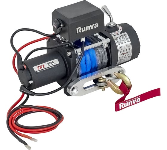 Изображение товара Автомобильная электрическая лебёдка RUNVA 12V EWX5000SR 2268 кг синтетический трос EWX5000SR