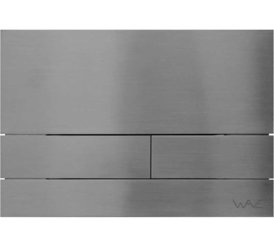 Изображение товара Кнопка смыва WAVE SS04AV универсальная, сатин, прямоугольная, нержавеющая сталь 557076