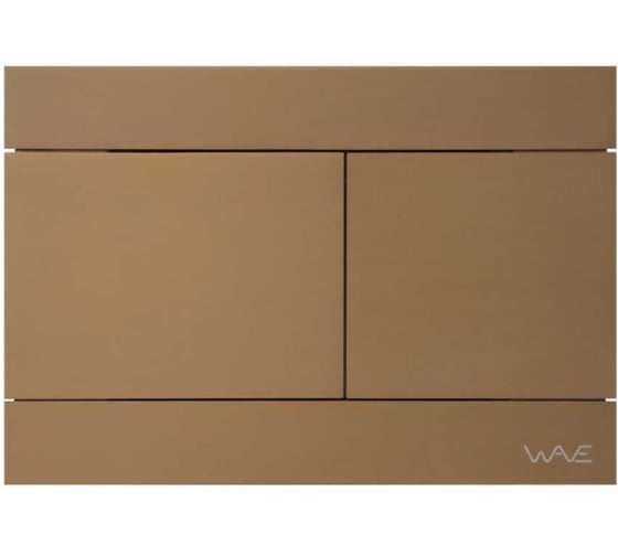 Изображение товара Кнопка смыва WAVE SS06-2 универсальная, бронза матовая, прямоугольная, нержавеющая сталь 557074