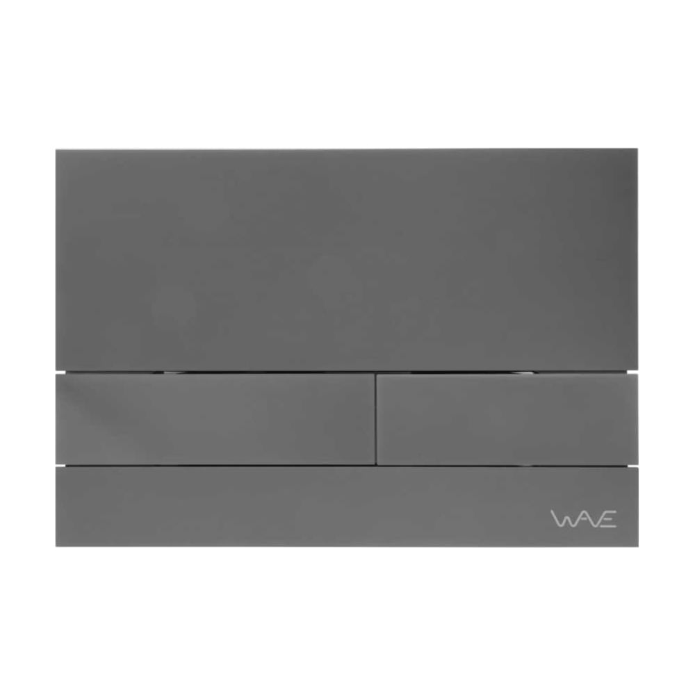 Изображение товара Кнопка смыва WAVE SS08AV универсальная графит матовый нержавеющая сталь