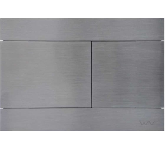 Изображение товара Кнопка смыва WAVE SS04-2 универсальная, сатин, прямоугольная, нержавеющая сталь 557071