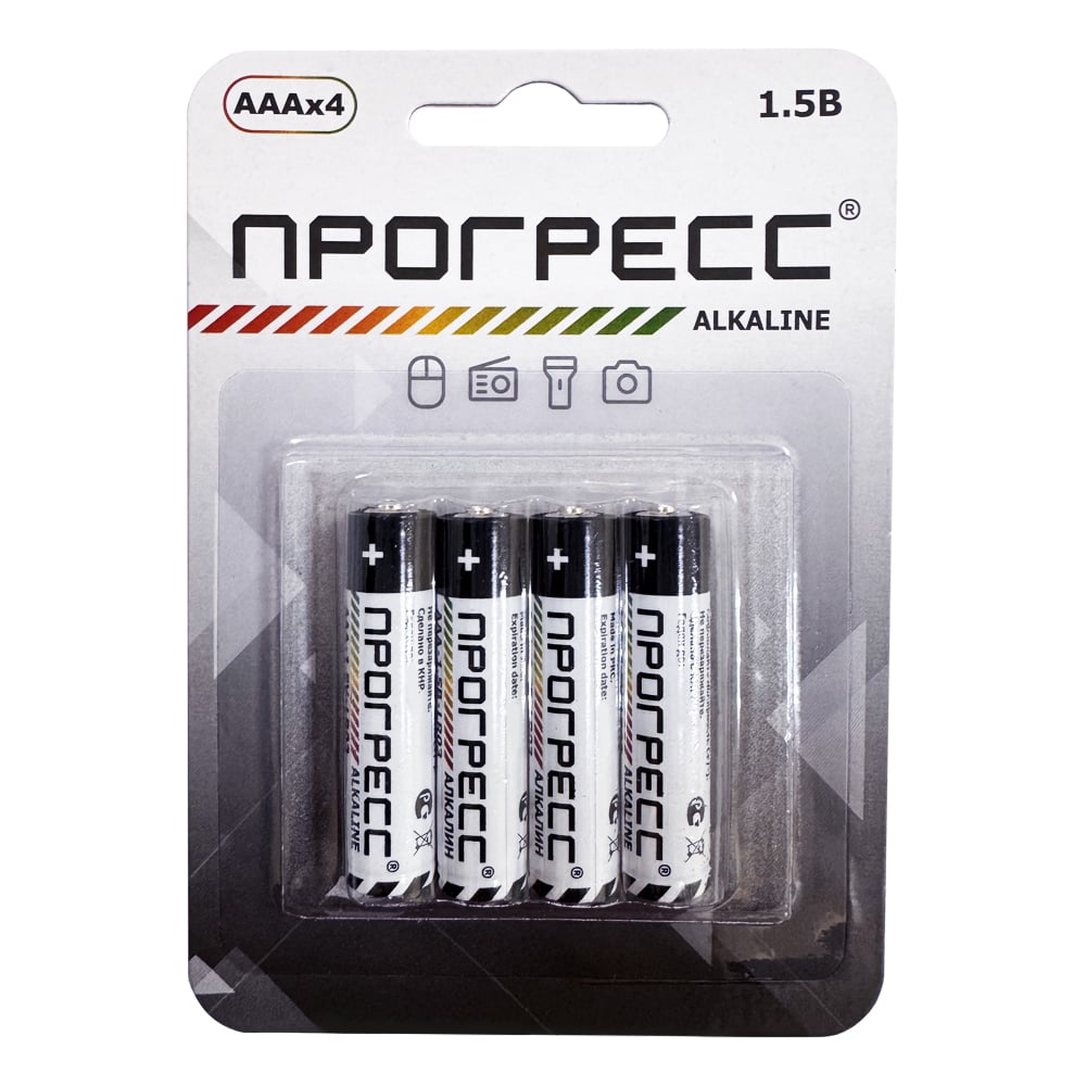 Изображение товара Элемент питания Прогресс LR03 4/card 4704