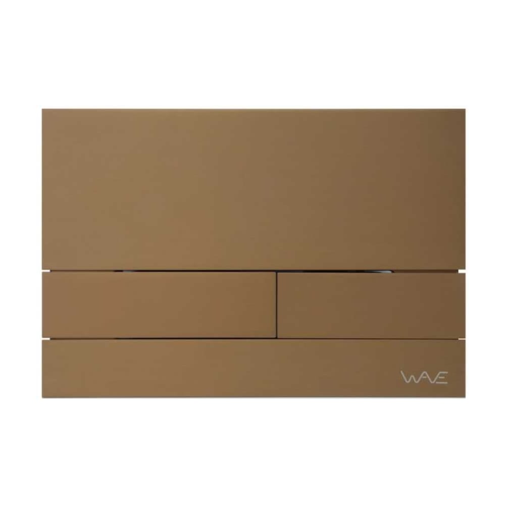 Изображение товара Кнопка смыва WAVE SS06AV универсальная бронза матовая нержавеющая сталь
