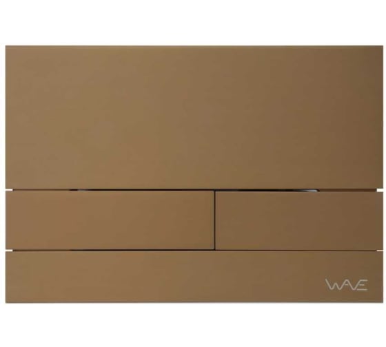 Изображение товара Кнопка смыва WAVE SS06AV универсальная, бронза матовая, прямоугольная, нержавеющая сталь 557079