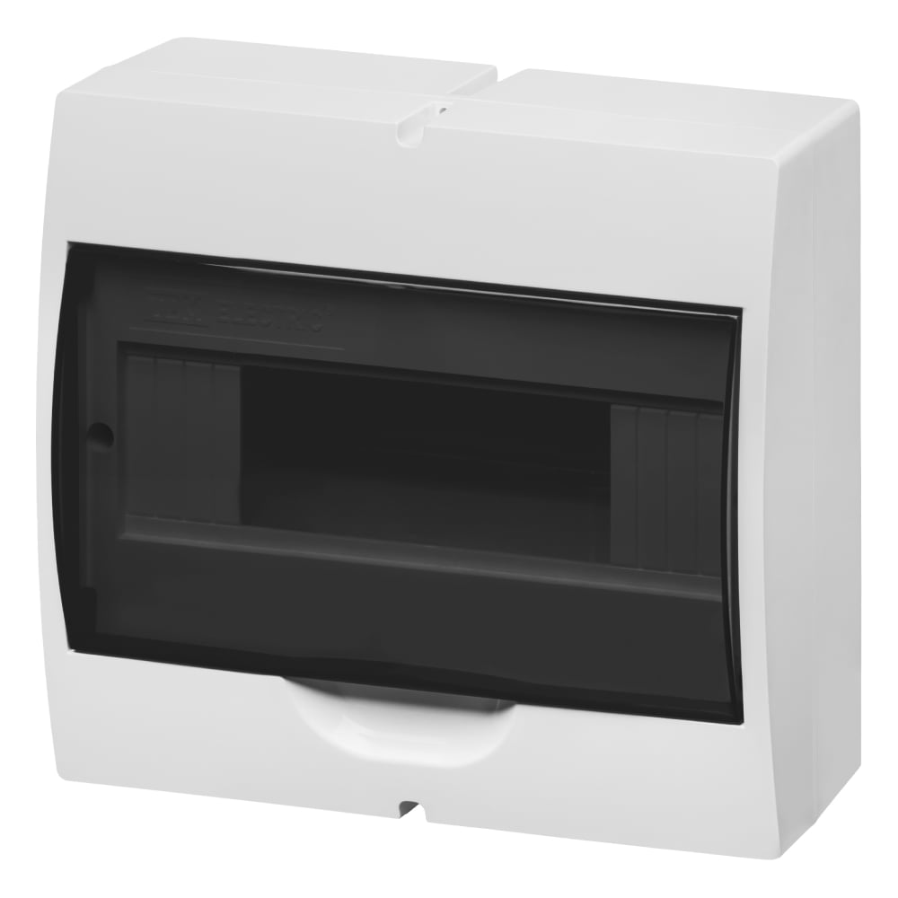 Изображение товара Щит TDM ELECTRIC ЩРН-П-10 модулей, навесной, пластик, белый, дымчатая дверца, без шин, IP41 SQ0901-0073