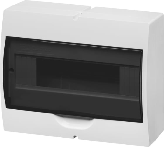 Изображение товара Щит TDM ELECTRIC ЩРН-П-12 модулей, навесной, пластик, белый, дымчатая дверца, без шин, IP41 SQ0901-0074
