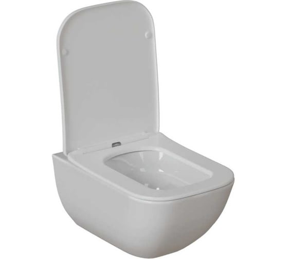 Изображение товара Унитаз подвесной безободковый WAVE LETI Tornado3.0 сиденье дюропласт, быстросъемное, белый глянец XL 557190