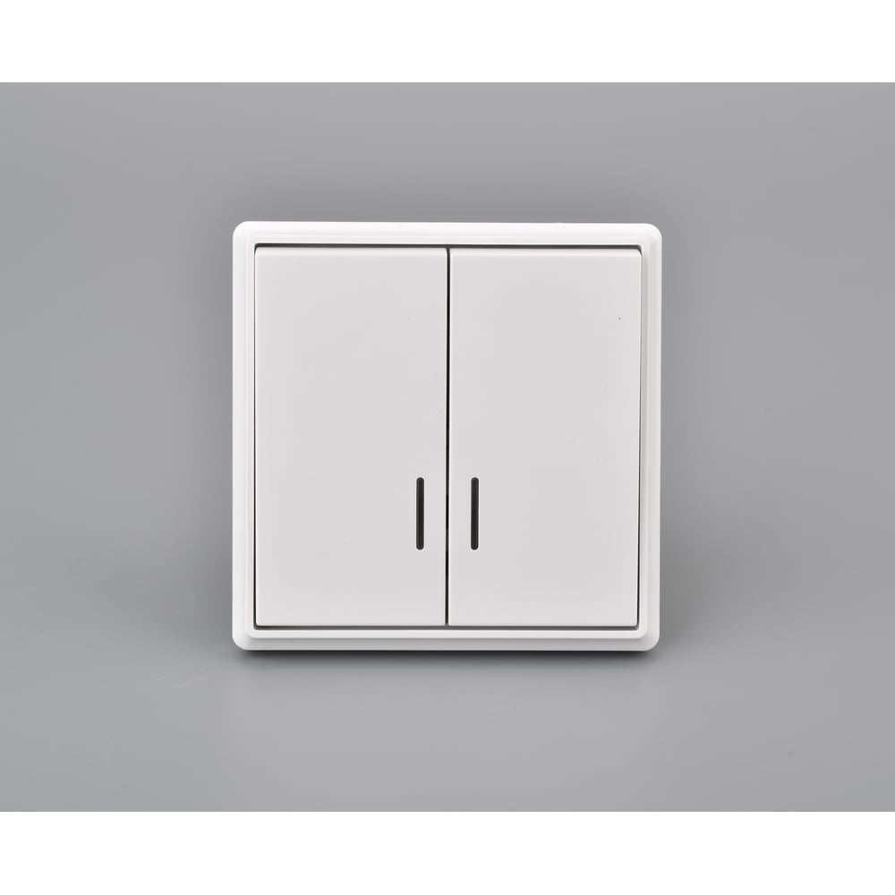 Изображение товара 2-клавишный выключатель с индикацией ALTECH ENCORE 2SIW белый