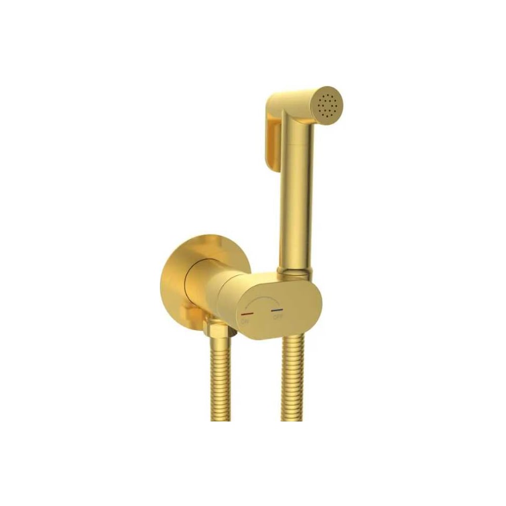 Изображение товара Гигиенический душ RIVER HIGI R01 MGL матовое золото для биде встроенный стильный