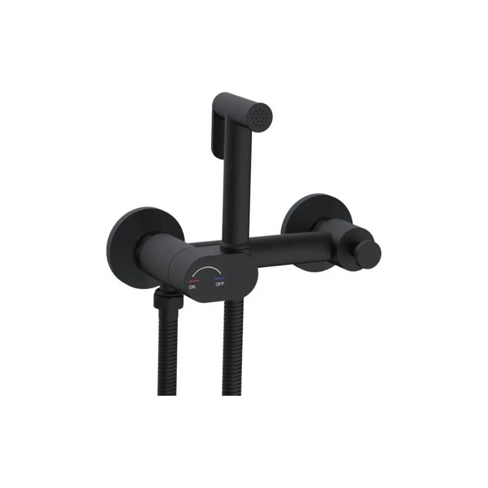 Изображение товара Гигиенический душ River HIGI R02 BL черный матовый для биде настенный