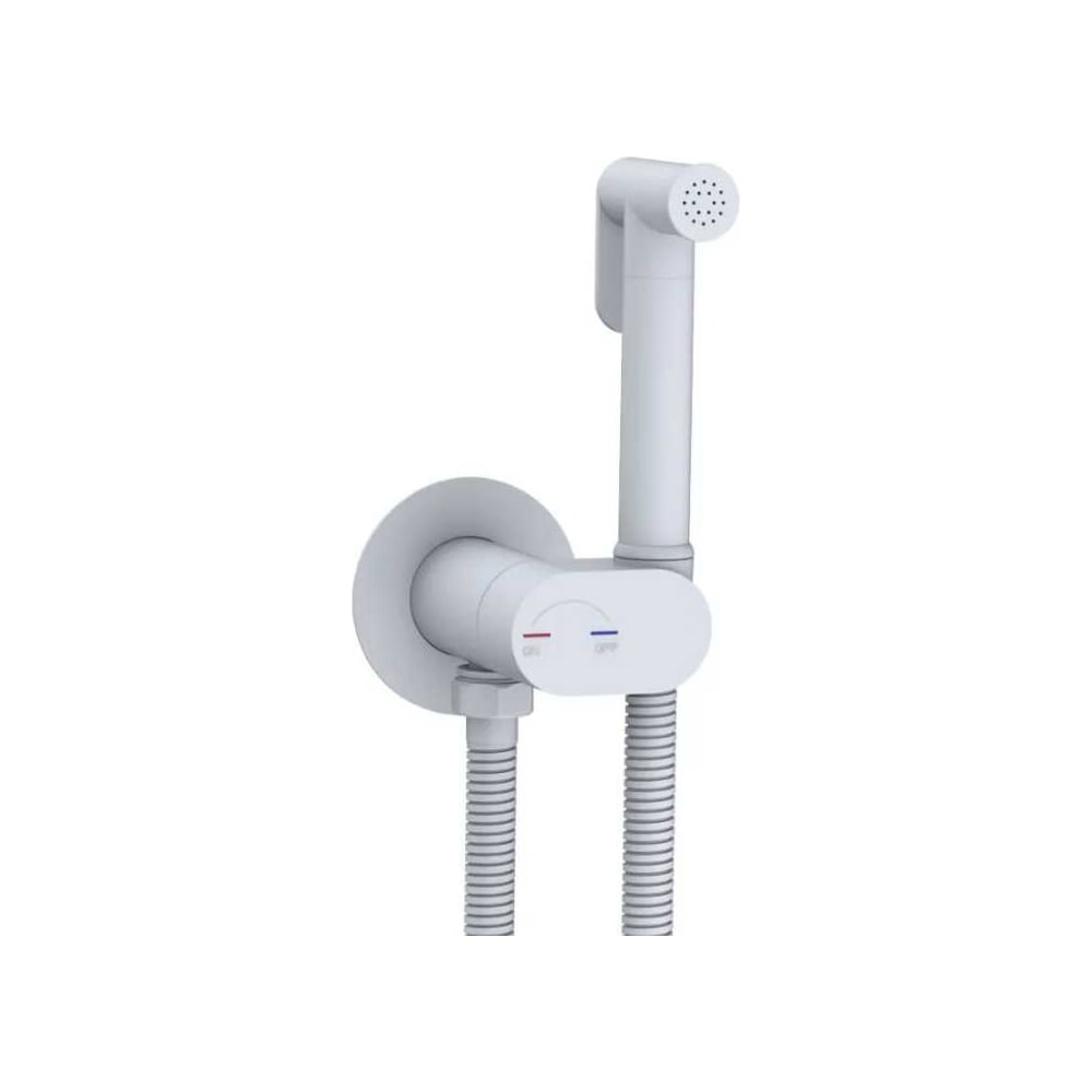 Изображение товара Гигиенический душ River HIGI R01 WT белый матовый для биде встроенный современный стиль