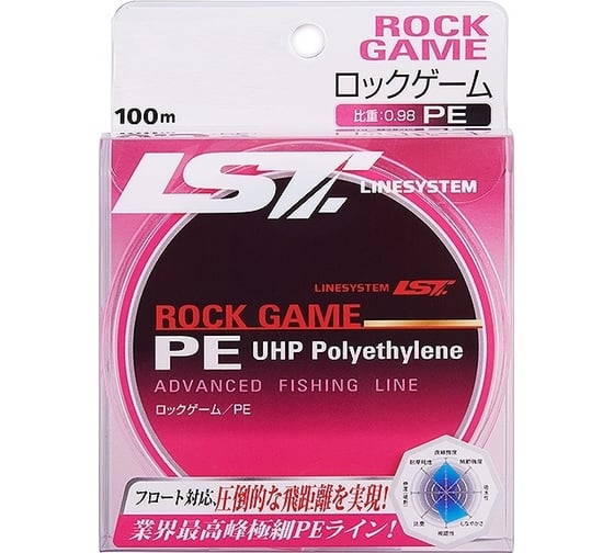 Изображение товара Шнур LINESYSTEM Rock Game PE, 100 м #0.6, pink 01182