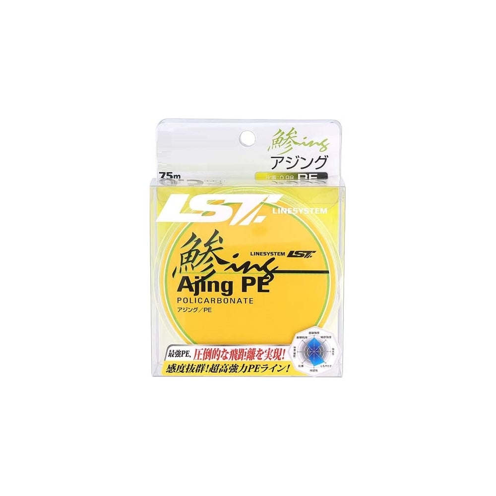 Шнур LINESYSTEM Ajing PE #0.5, 75 м 01722