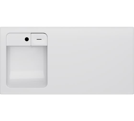 Изображение товара Раковина над стиральной машиной AM.PM X-Joy литьевой мрамор, левая, 120 см M85AWPL1201WG