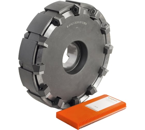 Изображение товара Фреза торцовая 200 с механическим креплением 5гр пл-н PN.. 110408 Z=12 dпос=50мм AF167-R200.09.12.B50 (2214-0277) ГОСТ 26595-85 +комплект 5гр пл-н PNM Русский Инструмент ri.298.55