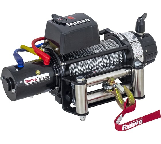 Изображение товара Автомобильная электрическая лебёдка RUNVA 12V 11000 lbs 5000 кг влагозащищенная EWB11000S