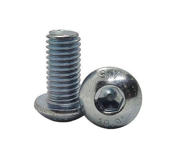 Изображение товара Винт ISO 7380 / ГОСТ 28963-91 М6х8 10.9 цинк. полная резьба 1000 шт. Крепсталь K001930