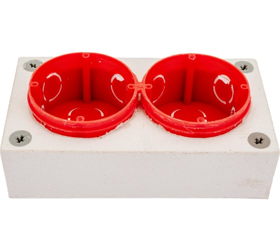 Изображение товара Подрозетник PhoneStar WOLF (ФонСтар Вольф) два гнезда 4631153911156