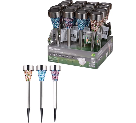 Изображение товара Светильник TDM ELECTRIC СС Мозаика на солнечных батареях, сталь ДБ, SQ0330-0116